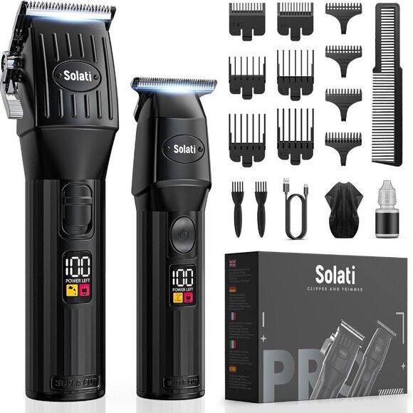 Professional Hair Clippers for Men Cordless Trimmers Kit with LED Display Beard